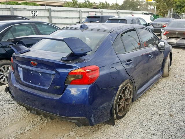 JF1VA2Y61H9806403 - 2017 SUBARU WRX STI BLUE photo 4