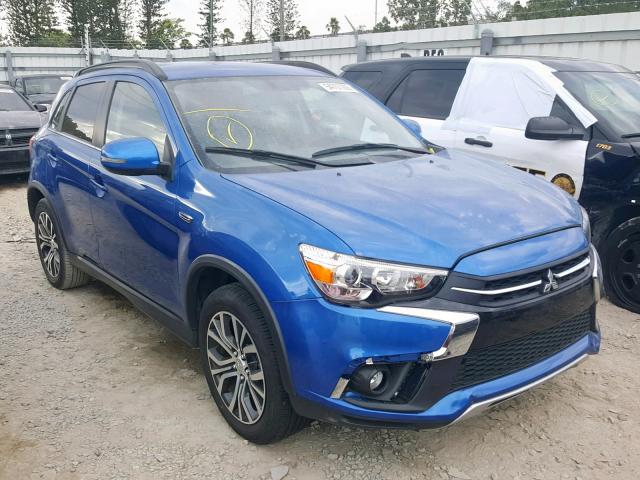 JA4AP4AW8JU001251 - 2018 MITSUBISHI OUTLANDER BLUE photo 1