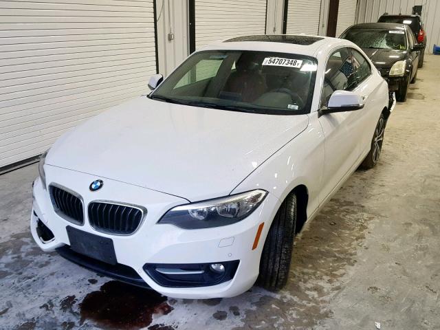 WBA1G9C56GV598620 - 2016 BMW 228 XI WHITE photo 2