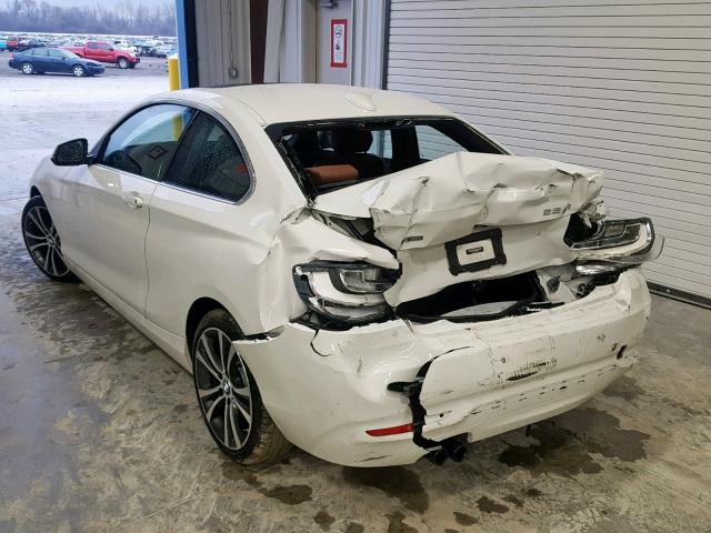 WBA1G9C56GV598620 - 2016 BMW 228 XI WHITE photo 3