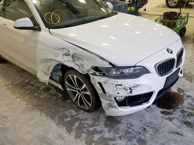 WBA1G9C56GV598620 - 2016 BMW 228 XI WHITE photo 9