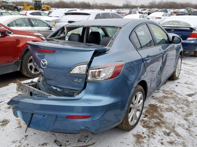 JM1BL1S55A1194485 - 2010 MAZDA 3 S BLUE photo 4