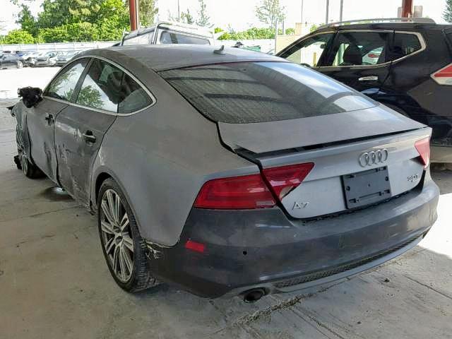 WAU3GAFC1CN134889 - 2012 AUDI A7 PRESTIG GRAY photo 3