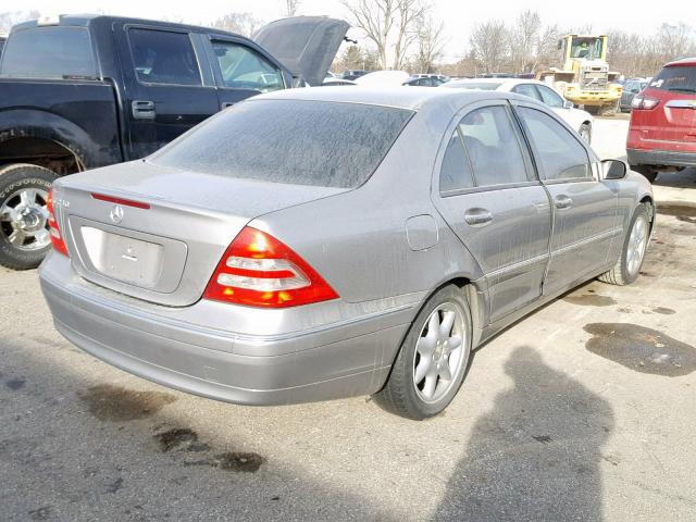 WDBRF61J54E018453 - 2004 MERCEDES-BENZ C 240 TAN photo 4