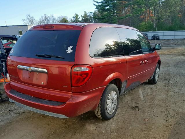 2A4GP44RX6R712602 - 2006 CHRYSLER TOWN & COU RED photo 4