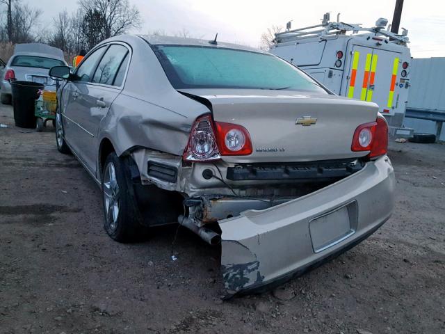 1G1ZC5EB9AF119324 - 2010 CHEVROLET MALIBU 1LT GOLD photo 3