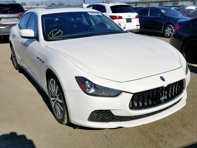 ZAM57XSA0F1151032 - 2015 MASERATI GHIBLI WHITE photo 1