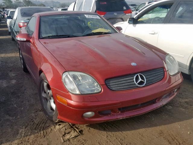 WDBKK65F33F280919 - 2003 MERCEDES-BENZ SLK 320 RED photo 1