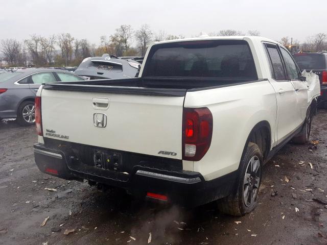 5FPYK3F56HB008268 - 2017 HONDA RIDGELINE WHITE photo 4