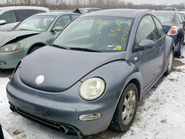 3VWCK21C62M461955 - 2002 VOLKSWAGEN NEW BEETLE GRAY photo 2