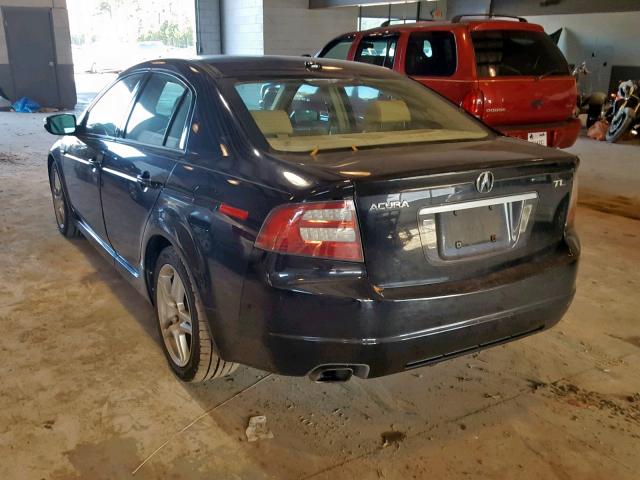 19UUA66297A021705 - 2007 ACURA TL BLACK photo 3