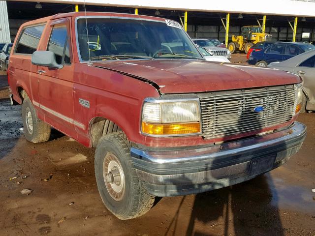 1FMEU15N8PLA89650 - 1993 FORD BRONCO U10 BURGUNDY photo 1