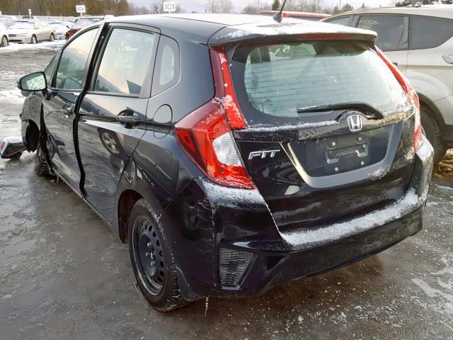 3HGGK5H51FM110150 - 2015 HONDA FIT LX BLACK photo 3