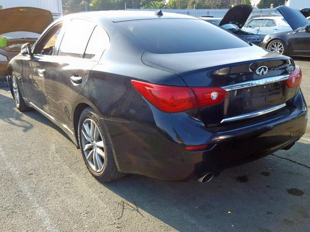 JN1BV7AP9EM672480 - 2014 INFINITI Q50 BASE BLACK photo 3