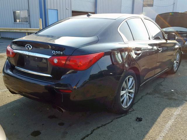 JN1BV7AP9EM672480 - 2014 INFINITI Q50 BASE BLACK photo 4