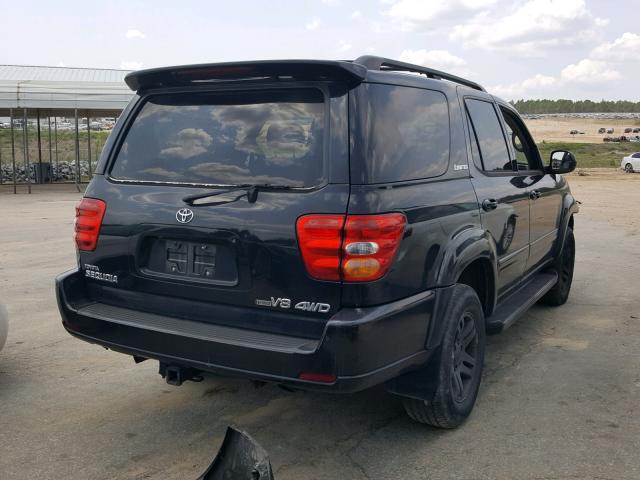 5TDBT48A94S211642 - 2004 TOYOTA SEQUOIA LI BLACK photo 4