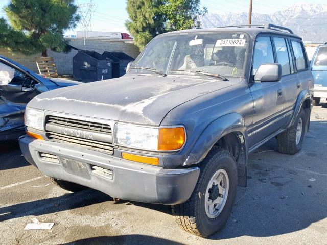 JT3FJ80W7N0047239 - 1992 TOYOTA LAND CRUIS GRAY photo 2