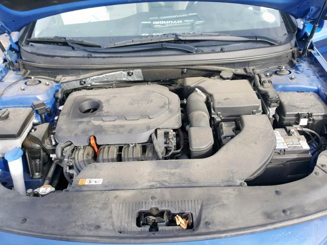 5NPE34AF2FH217259 - 2015 HYUNDAI SONATA SPO BLUE photo 7