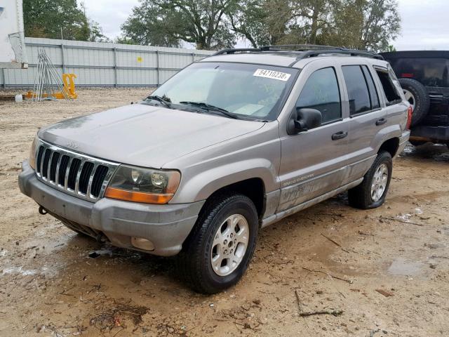 1J4GW58S3XC572957 - 1999 JEEP GRAND CHER GRAY photo 2