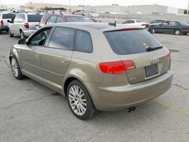 WAUNF78P36A007460 - 2006 AUDI A3 2.0 PRE GREEN photo 3