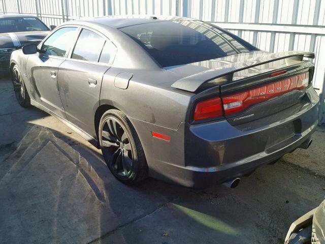 2C3CDXEJ2EH159119 - 2014 DODGE CHARGER SR GRAY photo 3