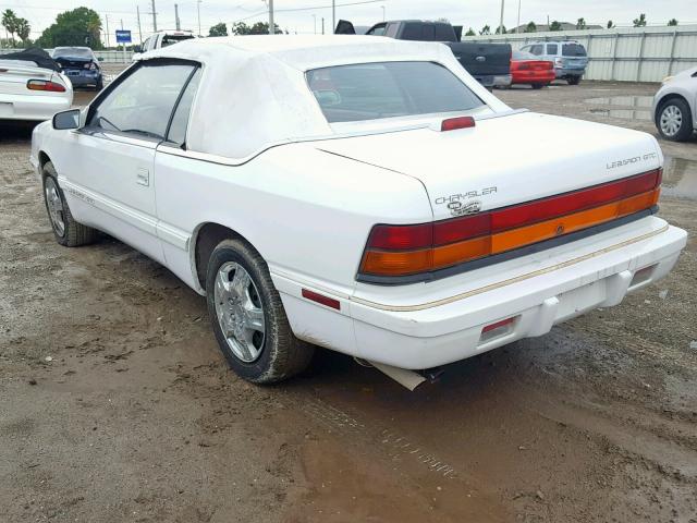 1C3EU453XSF553411 - 1995 CHRYSLER LEBARON GT WHITE photo 3