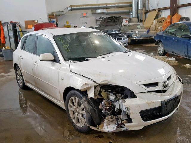 JM1BK343281856494 - 2008 MAZDA 3 HATCHBAC WHITE photo 1