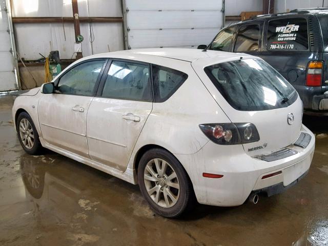 JM1BK343281856494 - 2008 MAZDA 3 HATCHBAC WHITE photo 3