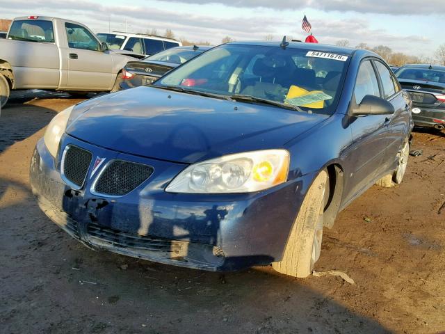 1G2ZG57B294195276 - 2009 PONTIAC G6 BLUE photo 2