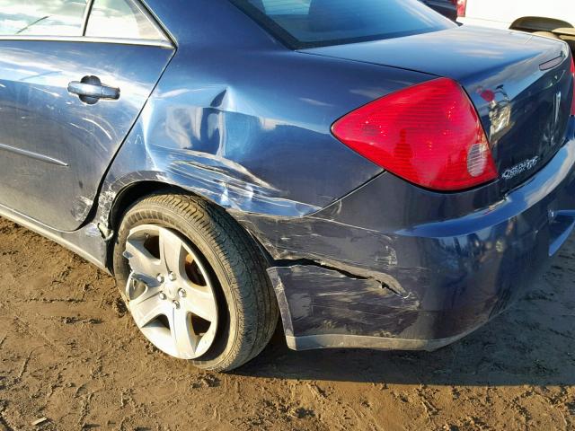 1G2ZG57B294195276 - 2009 PONTIAC G6 BLUE photo 9