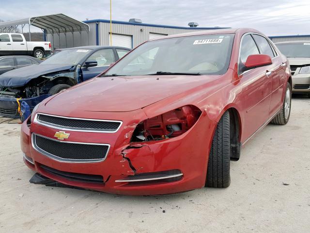 1G1ZC5E01CF329191 - 2012 CHEVROLET MALIBU 1LT RED photo 2