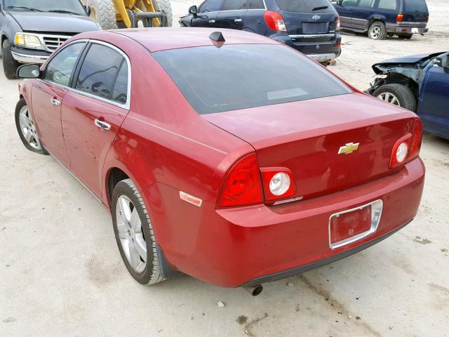 1G1ZC5E01CF329191 - 2012 CHEVROLET MALIBU 1LT RED photo 3