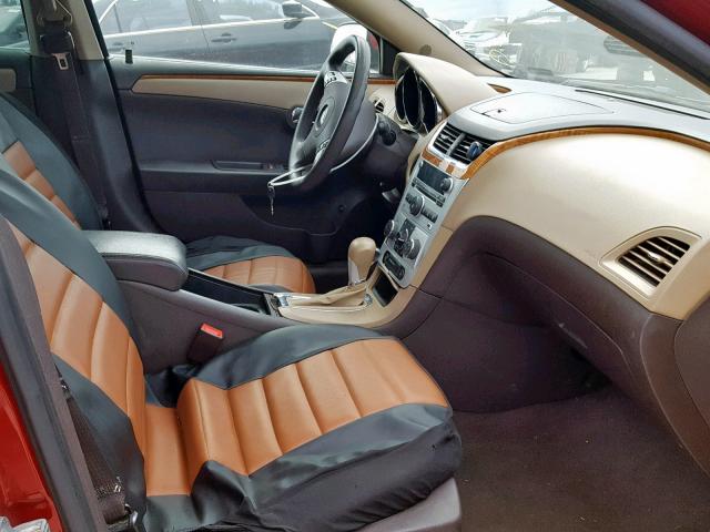 1G1ZC5E01CF329191 - 2012 CHEVROLET MALIBU 1LT RED photo 5