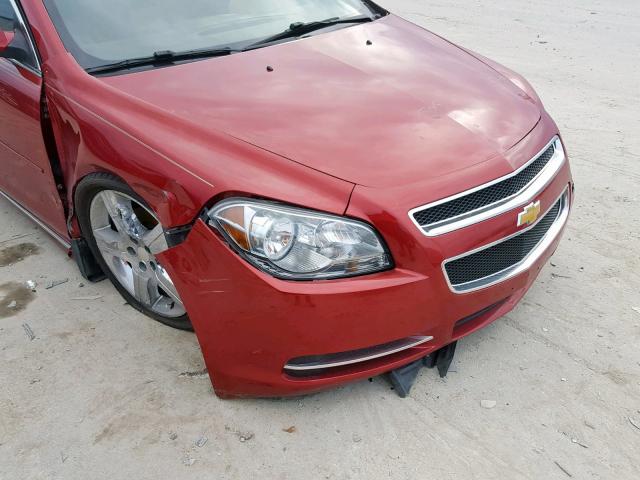 1G1ZC5E01CF329191 - 2012 CHEVROLET MALIBU 1LT RED photo 9