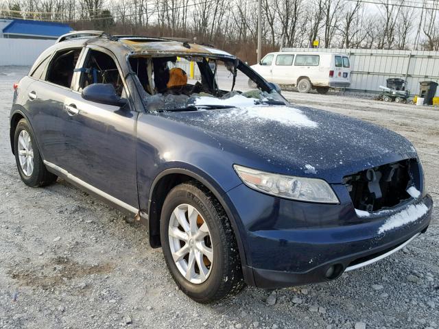 JNRAS08U16X104003 - 2006 INFINITI FX35 BLUE photo 1