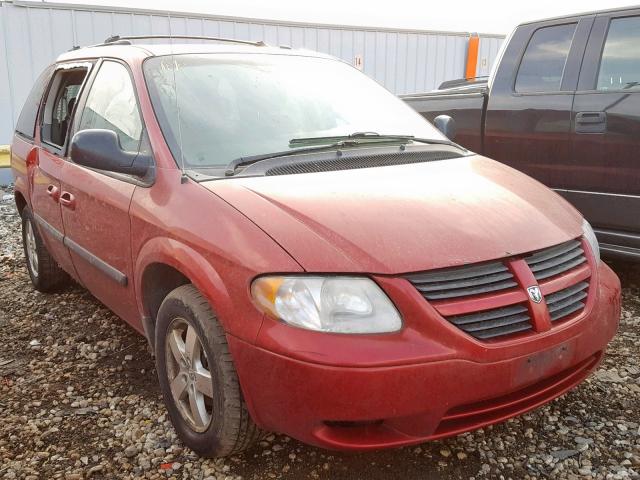 1D4GP45R66B518395 - 2006 DODGE CARAVAN SX MAROON photo 1