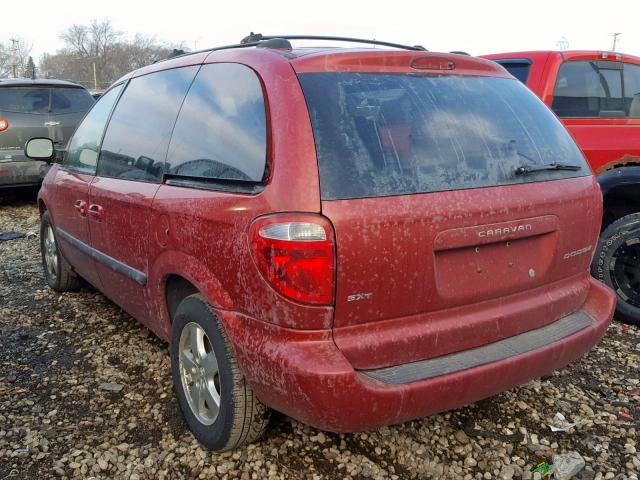 1D4GP45R66B518395 - 2006 DODGE CARAVAN SX MAROON photo 3