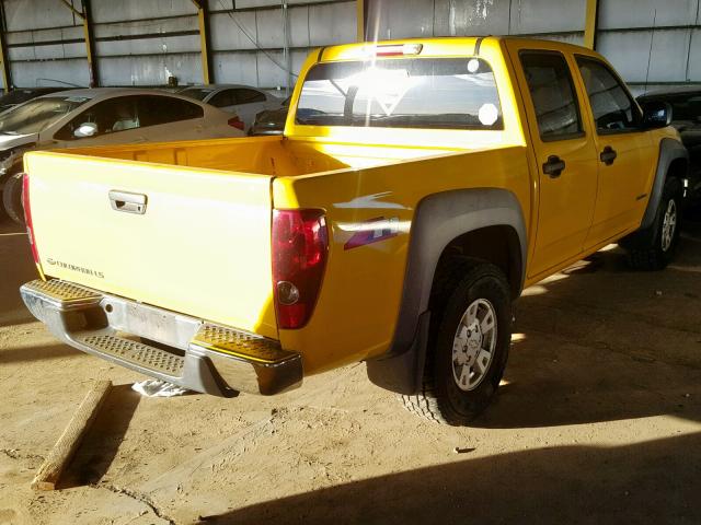 1GCDS136658245525 - 2005 CHEVROLET COLORADO YELLOW photo 4