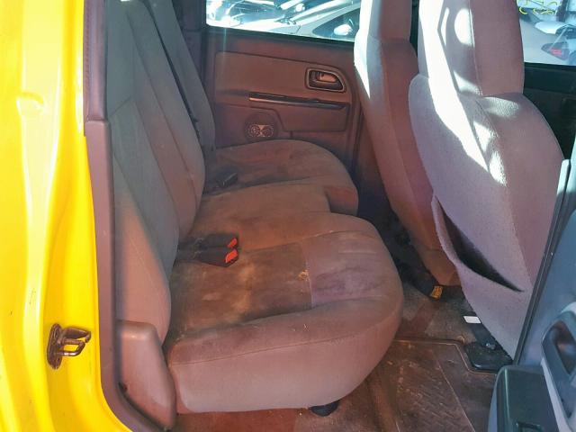 1GCDS136658245525 - 2005 CHEVROLET COLORADO YELLOW photo 6