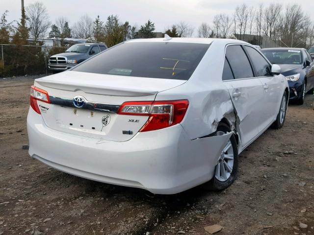 4T1BD1FK9DU073034 - 2013 TOYOTA CAMRY HYBR WHITE photo 4