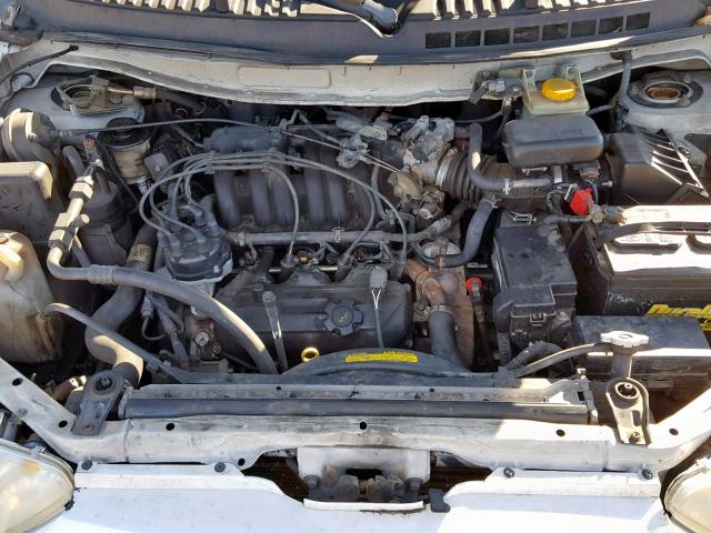 4N2ZN16T82D803289 - 2002 NISSAN QUEST SE WHITE photo 7