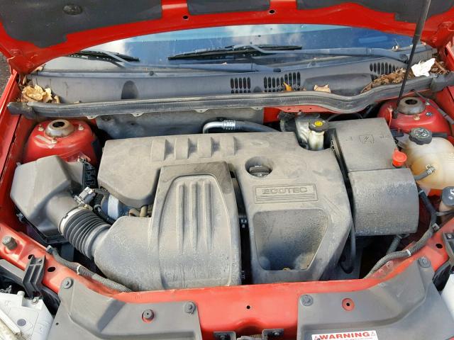 1G1AT58H997241104 - 2009 CHEVROLET COBALT LT RED photo 7