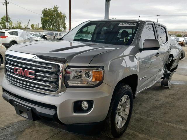 1GTG5CE14H1180141 - 2017 GMC CANYON SLE SILVER photo 2