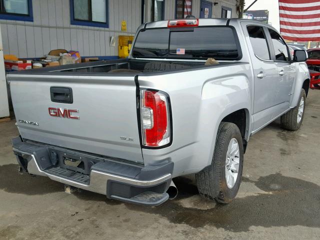 1GTG5CE14H1180141 - 2017 GMC CANYON SLE SILVER photo 4