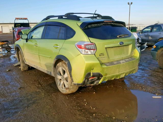 JF2GPBCC3FH221213 - 2015 SUBARU XV CROSSTR GREEN photo 3