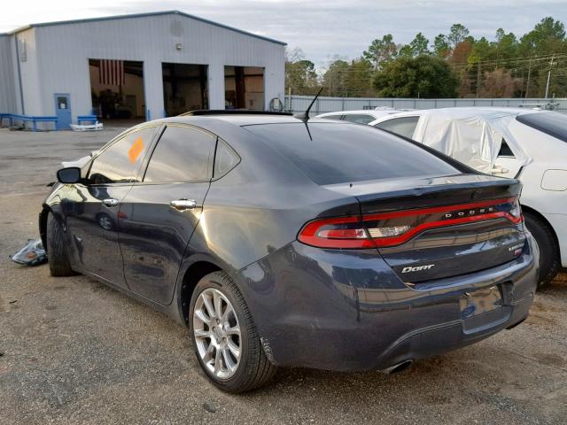 1C3CDFCH8DD703774 - 2013 DODGE DART LIMIT GRAY photo 3