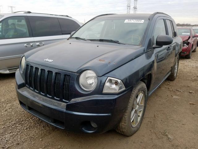 1J8FF47W37D185702 - 2007 JEEP COMPASS GRAY photo 2