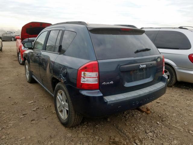 1J8FF47W37D185702 - 2007 JEEP COMPASS GRAY photo 3