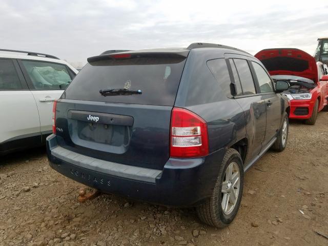 1J8FF47W37D185702 - 2007 JEEP COMPASS GRAY photo 4