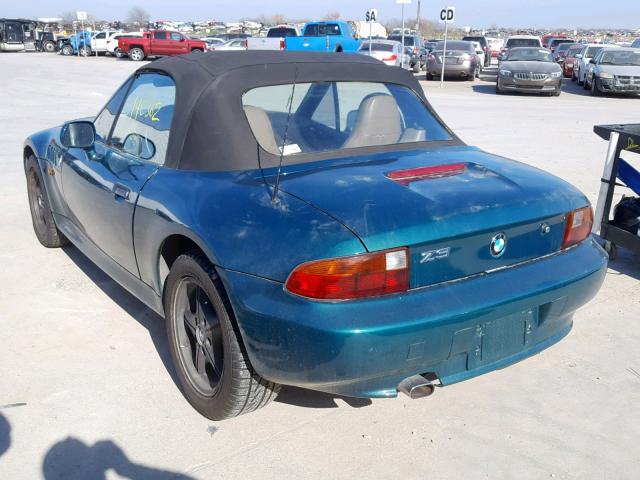 4USCH7327VLE04198 - 1997 BMW Z3 1.9 GREEN photo 3